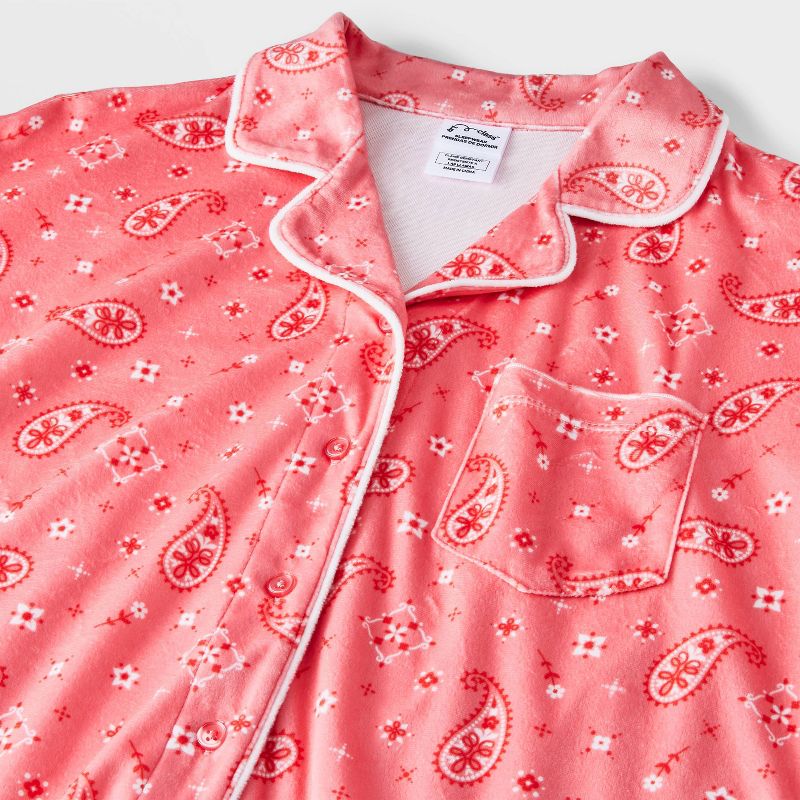 Girls' Short Sleeve Button Up Pajama Set - art class™, 4 of 6
