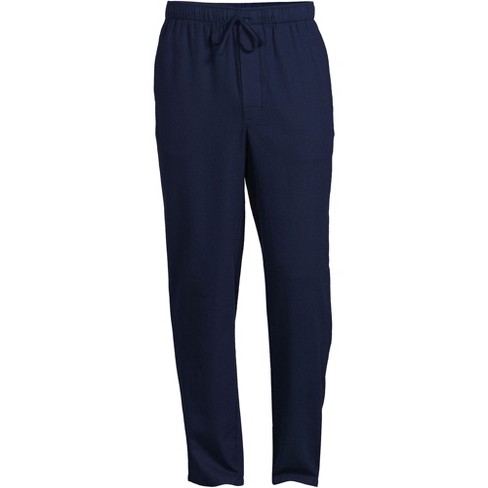 Lands' End Men's Flannel Pajama Pants - X-small - Deep Sea Navy : Target