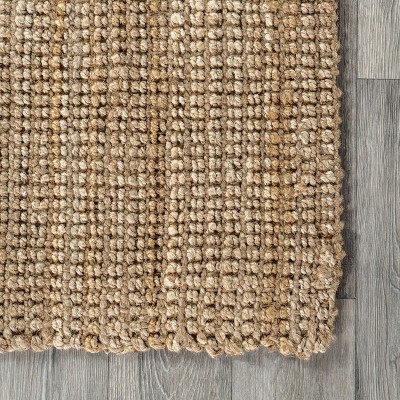 Handmade Braided Cotton Area Rug 4' x 6' in Natural