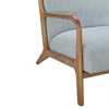 COWLOWN Mid Century Lounge Chair, Solid Wood Frame Accent Chair with Textured Upholstery - 4 of 4