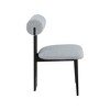 Meridian Furniture,Dario Boucle Fabric Dining Chair, Set of 2 - 4 of 4