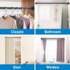 LunaLulinlk Shower Curtain Rod, Adjustable Shower Curtain Rods 29-94'', Heavy Duty Black Shower Rods for Bathroom, Closet, Windows - 4 of 4