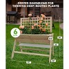 52x30x54 in Raised Garden Bed with Trellis, Wooden Raised Planter Box Outdoor for Growing Vegetables and Herbs, Depth 10.6 in - 4 of 4