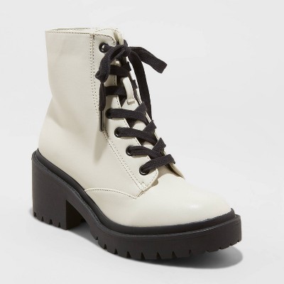 heel combat boots target