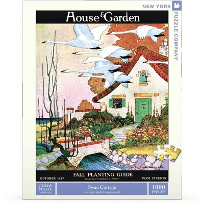 New York Puzzle Company Swan Cottage 1000 Piece Puzzle