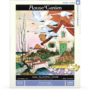 New York Puzzle Company Swan Cottage 1000 Piece Puzzle - 1 of 4