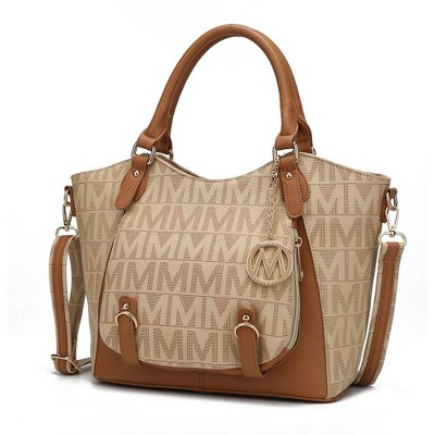 MKF Collection Fula Signature Crossbody Satchel – Vegan Leather Handbag by Mia K