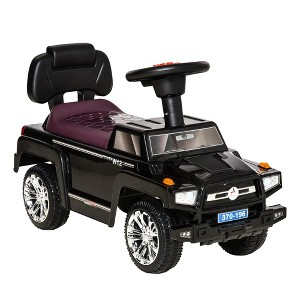 Aosom Ride on Sliding Car Toy SUV Style Baby Toddler Foot to Floor Slider Stroller w/ Horn Music Working Lights Hidden Storage Anti-overturning System - 1 of 4