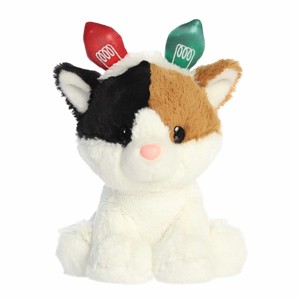 Aurora Small Holiday Cheer Callie Calico Cat Holiday Festive Stuffed Animal Multicolor 9" - 1 of 4