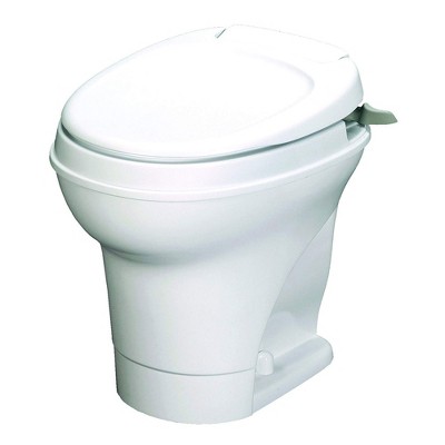 Thetford 31667 Aqua Magic V Hand Flush RV Recreational Vehicle Toilet, White