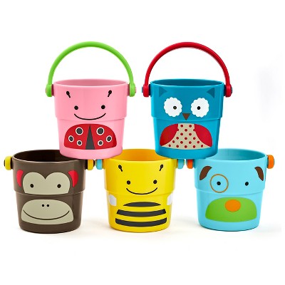 b toys stacking buckets