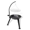 vidaXL BBQ Stand Charcoal Barbecue Hang Round - 2 of 4