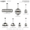 Livex Lighting Stoneridge 6 - Light Pendant in  Textured Black - 2 of 2