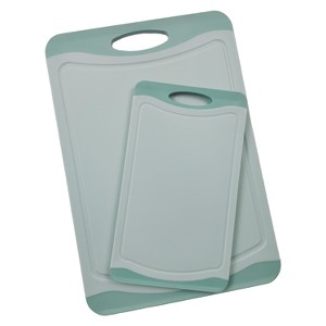 SharpChef 2PC Reversible Durable Kitchen Cutting Board Set, Non-Slip Rubber Chopping, Juice Grooves, Dishwasher Safe, Easy Grip Handles, BPA-Free - 1 of 3