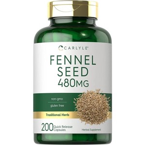Carlyle Fennel Seed 480mg | 200 Capsules - 1 of 2