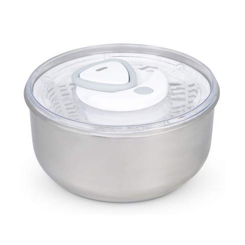 Zyliss Easy Spin 2 Stainless Steel Salad Spinner : Target