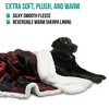 PetAmi Pet Blanket for Dogs Cats, Faux Shearling Fleece Soft Plush Reversible Washable Furniture Cover - 2 of 4
