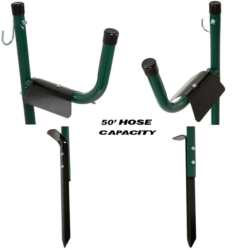 Fleming Supply Free-Standing Garden Hose Holder and Caddy - Green, 3 of 5