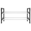 vidaXL Extendable Shoe Rack with 2 Shelves 46.9 in.x9.4 in.x14.6 in. - 3 of 4