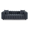 MINIMORE Modern 89.4''W Betty 3Seater Square Arms Chesterfield Sofa - 3 of 4