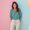 Dalix Sorcerer Frog Embroidered Jogger Pant Soft Fleece Relaxed Fit Lounge Womens - 3 of 4