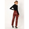 Petal and Pup Womens Maverick Faux Leather Pants - 3 of 4