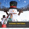 QingMoon Christmas Inflatables Snowman Globe, 8 FT Outdoor Indoor Blow Up Decorations with Christmas Tree and Santa Claus for Yard, Lawn, Garden - 3 of 4