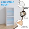 HOMLUX 2-Tier Space Saving Storage Bookcase, 10-Inch Width, Adjustable Design - 4 of 4