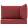 vidaXL Pallet Cushions 3 pcs Wine Red Oxford Fabric - 4 of 4