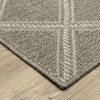 Captiv8e Designs Callan Tone on Tone Lattice Gray/Light Gray Area Rug - 3 of 4