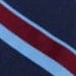 powder blue, red and navy