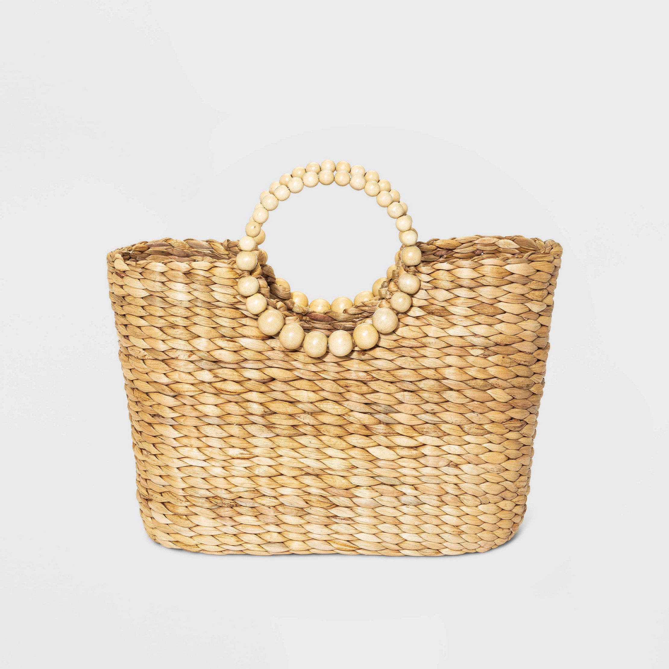 Circle Handle Straw Tote as an Easter Basket idea for adults