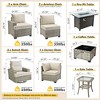 XIZZI Versatile Outdoor Rattan Sectional Sofa Set Collection, 8/9/10-Piece Set w/ Comfy Swivel Chairs, Perfect for Patio Relaxation and Entertaining - 2 of 4