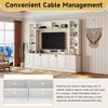 KWPZQEB 102.3"W Wall Unit TV Stand with Storage for TVs up to 75", Entertainment Center Wall Unit with Bookshelves & 6 Drawers for Living Room - 3 of 4