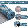 Nasitip 2'x6' Ultra-Thin Washable Runner Rug,Non-Slip Non-Shedding Stain Resistant Oriental Mat(Blue) - 4 of 4