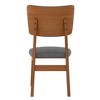 ChicFurnit Dining Sets Mid-century Modern Table with Upholstered Chairs for Home, Brown Gray, 51"*32"*5.75" - 4 of 4