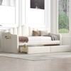Twin Size Upholstered Daybed with 2 Drawers and USB Charging Ports - 2 of 4