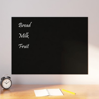 vidaXL Wall-mounted Magnetic Board Black 31.5"x23.6"Â Tempered Glass