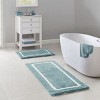 SEVOBAL Bathroom Rugs Bath Mat Rug Home Decor Carpet Shower Mat Home Decor Double Pattern for Shower Room Bathroom Home, Green, 34"*21"*1.25" - 2 of 4