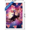 Trends International James Booker - Thug Space Cat On Dinosaur Unicorn Framed Wall Poster Prints - 3 of 4