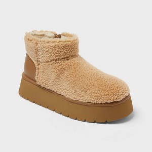Women’s Missy Faux Suede Boots with Memory Foam Insole – Wild Fable™ - 1 of 4