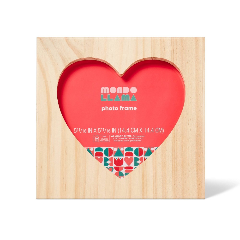 Assorted Things For Home Valentine's Craft Heart Wood Frame - Mondo Llama™