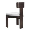 Upholstered Side Dining Chairs Set of 2, Kitchen Chairs with Curved Open Back, Living Room,Kitchen,Lounge - 4 of 4