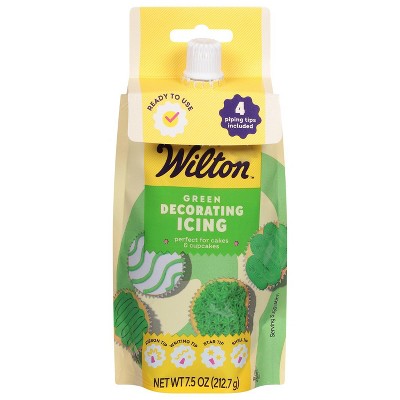Wilton Green Decorating Icing Pouch with Tips — 7.5 oz (Pack of 4)