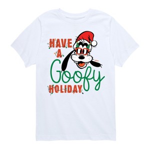 Boys' - Disney - Have A Goofy Holiday Short Sleeve Graphic T-Shirt - 1 of 4