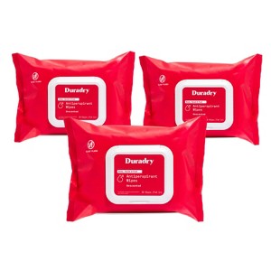 Duradry Antiperspirant Wipes, Clinical Strength - For Body, Hands & Feet - Unscented - 1 of 4