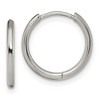 Chisel Stainless Steel Polished 1.6mm Hinged Hoop Earrings - 2 of 4