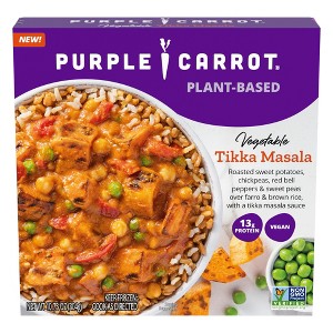 Purple Carrot Vegan Frozen Plant-Based Vegetable Tikka Masala - 10.75oz - 1 of 3