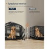 SONGMICS HOME Heavy-Duty Dog Crate, 48 x 29.5 x 46.5 Inches Dog Cage for Large Dogs, Escape Proof Dog Kennel with Pointed Roof, Ink Black - 2 of 4