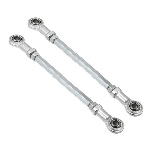 Unique Bargains M8 Steering Suspension Tie Rod for 49cc Electric ATV Go Kart 2Pcs Silver Tone - 1 of 4